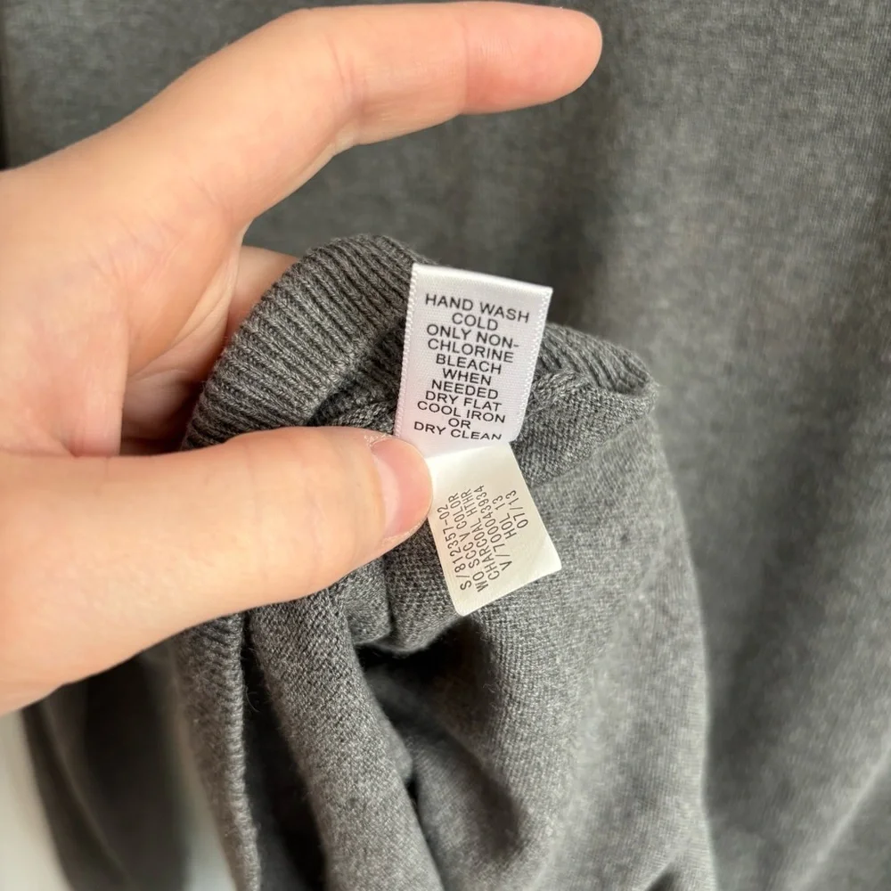 Banana Republic Charcoal V-Neck Sweater